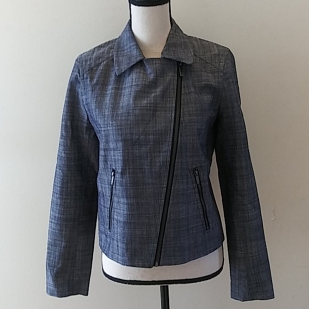 New Liz Claiborne Denim Blazer Jacket NWOT